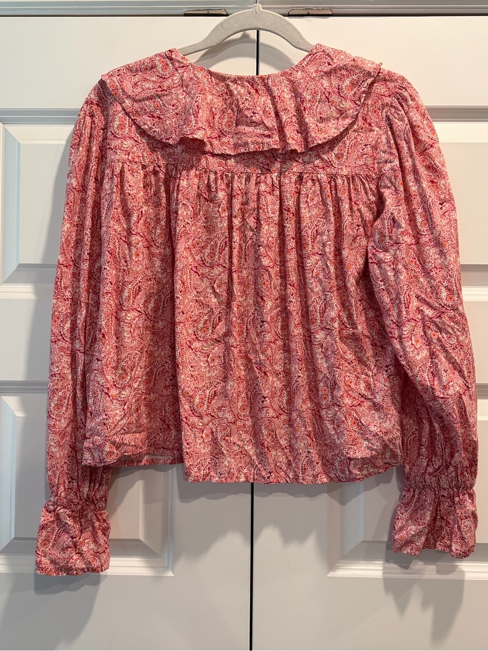 Vintage Lovlei Ranch California Pink Paisley Button-Down Western Blouse - Picture 8 of 8